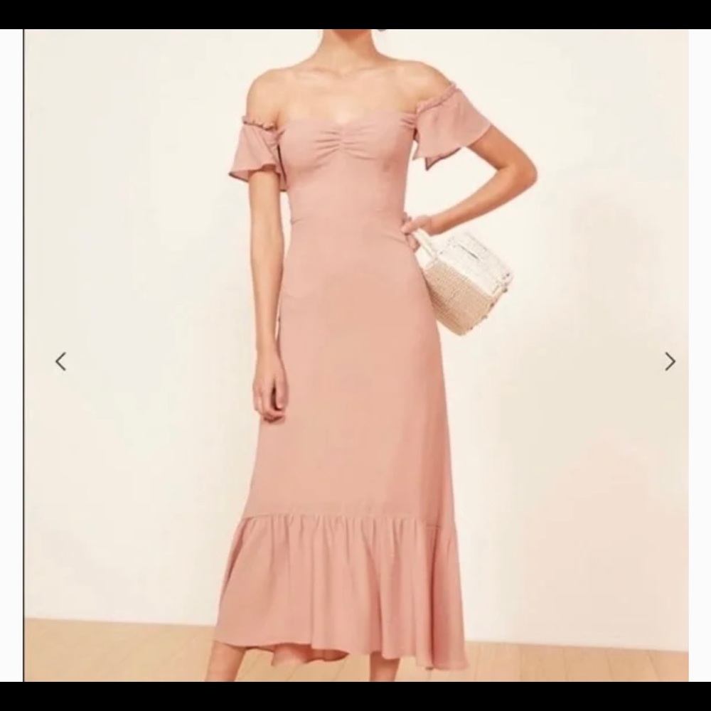 Reformation Butterfly Dress in Blush- No offers!